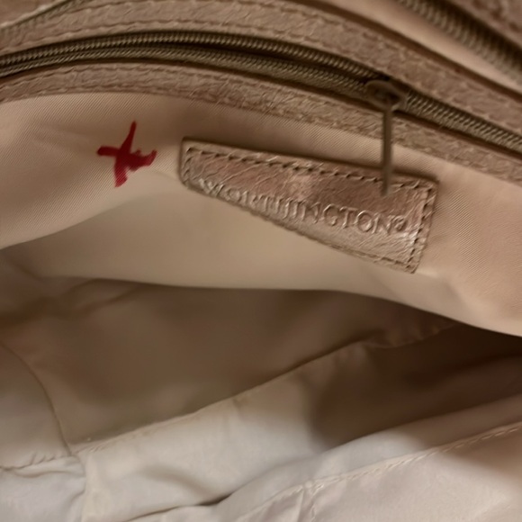 NWT Worthington Bone March Krinkle Handbag Shoulder Bag Crossbody purse - Picture 8 of 16